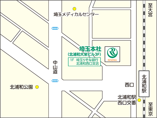 埼玉本社の地図