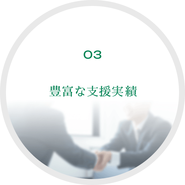 03 豊富な支援実績