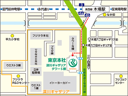 りそな総合研究所東京本社の地図